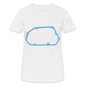 Joint de boîte de vitesses Simson - T-shirt respirant Femme - blanc - Devant - AI Model Female 172 dark (172cm)