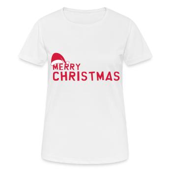 Joyeux Noël - Merry Christmas - Women's Breathable T-Shirt - white - Front - AI Model Female 172 dark (172cm)