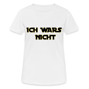 Ich Wars Nicht Geschenkidee - Frauen T-Shirt atmungsaktiv - Weiß - Vorne - AI Model Female 172 dark (172cm)
