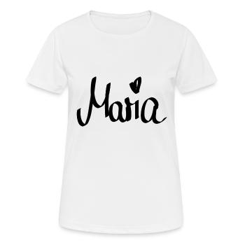 maria - T-shirt respirant Femme - blanc - Devant - AI Model Female 172 dark (172cm)