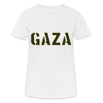 Gaza - Palestine - Ramala - Palestine palestinian - Women's Breathable T-Shirt - white - Front - AI Model Female 172 dark (172cm)