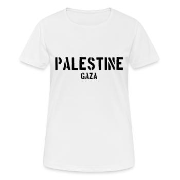 Gaza - Palestine - Ramala - Palestine palestinian - Women's Breathable T-Shirt - white - Front - AI Model Female 172 dark (172cm)