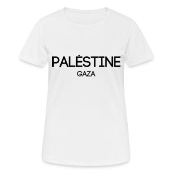 Palestine - Gaza - Arabia - palestinian Palestina - Women's Breathable T-Shirt - white - Front - AI Model Female 172 dark (172cm)