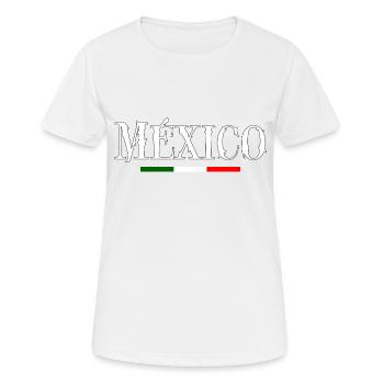 México - T-shirt respirant Femme - blanc - Devant - AI Model Female 172 dark (172cm)