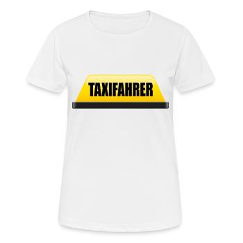 TAXIFAHRER TAXI - Frauen T-Shirt atmungsaktiv - Weiß - Vorne - AI Model Female 172 dark (172cm)