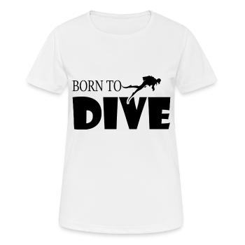 Diving Dive Dive - Women's Breathable T-Shirt - white - Front - AI Model Female 172 dark (172cm)