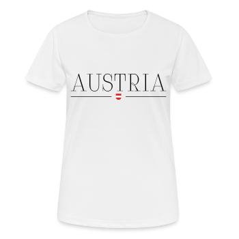 Autriche - T-shirt respirant Femme - blanc - Devant - AI Model Female 172 dark (172cm)