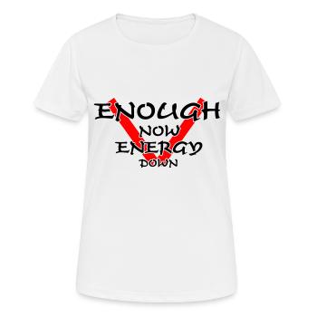 T Shirt Now weis - Frauen T-Shirt atmungsaktiv - Weiß - Vorne - AI Model Female 172 dark (172cm)