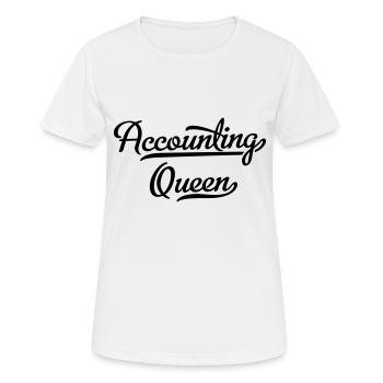 Bookkeeping - Women's Breathable T-Shirt - white - Front - AI Model Female 172 dark (172cm)
