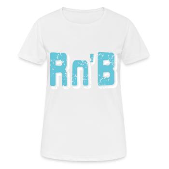 Retro Vintage Rn'B Cool Rhythm & Blues Lover - Frauen T-Shirt atmungsaktiv - Weiß - Vorne - AI Model Female 172 dark (172cm)