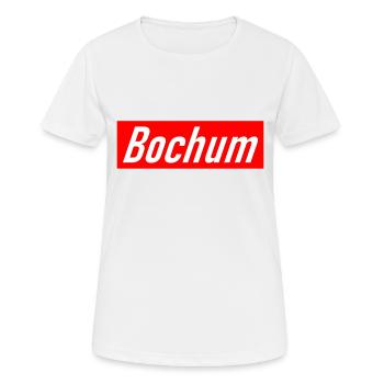 Bochum - Slogan - Deutschland - Germany - NRW - Frauen T-Shirt atmungsaktiv - Weiß - Vorne - AI Model Female 172 dark (172cm)