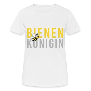 Bienenkönigin Biene Imkerei Imkerin bee - Frauen T-Shirt atmungsaktiv - Weiß - Vorne - AI Model Female 172 dark (172cm)
