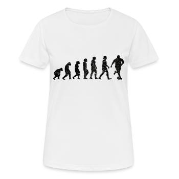 Football coach Footballer Football Footballer - Women's Breathable T-Shirt - white - Front - AI Model Female 172 dark (172cm)