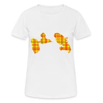 Guadeloupe Martinique - Frauen T-Shirt atmungsaktiv - Weiß - Vorne - AI Model Female 172 dark (172cm)