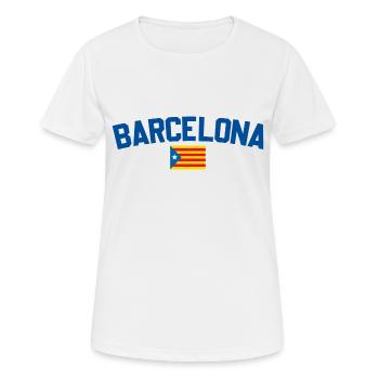 Barcelona - Women's Breathable T-Shirt - white - Front - AI Model Female 172 dark (172cm)