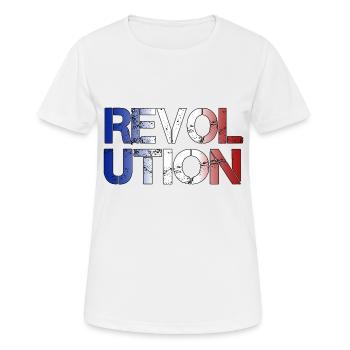 Révolution France - T-shirt respirant Femme - blanc - Devant - AI Model Female 172 dark (172cm)