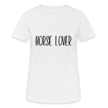 Amoureux des chevaux - Équitation - Cavalier - Équitation - Cheval - T-shirt respirant Femme - blanc - Devant - AI Model Female 172 dark (172cm)
