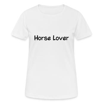 Amoureux des chevaux - Équitation - Cavalier - Équitation - Cheval - T-shirt respirant Femme - blanc - Devant - AI Model Female 172 dark (172cm)