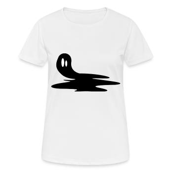 Tâche d'encre - T-shirt respirant Femme - blanc - Devant - AI Model Female 172 dark (172cm)