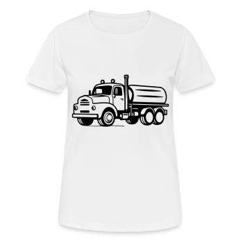 old truck - Women's Breathable T-Shirt - white - Front - AI Model Female 172 dark (172cm)