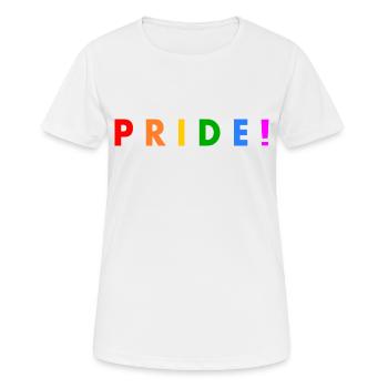 Pride - Frauen T-Shirt atmungsaktiv - Weiß - Vorne - AI Model Female 172 dark (172cm)
