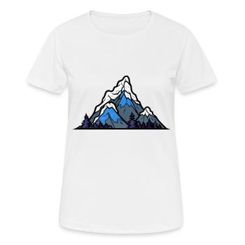 Berge Natur - Frauen T-Shirt atmungsaktiv - Weiß - Vorne - AI Model Female 172 dark (172cm)