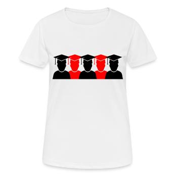 Students Diplomas 2 - Women's Breathable T-Shirt - white - Front - AI Model Female 172 dark (172cm)