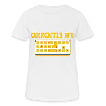 Actuellement Afk 4 - T-shirt respirant Femme - blanc - Devant - AI Model Female 172 dark (172cm)