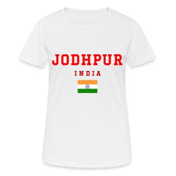 Jodhpur, Inde - T-shirt respirant Femme - blanc - Devant - AI Model Female 172 dark (172cm)