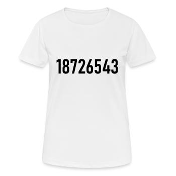 18726543 - LS V8 - Ordre d’allumage - Cylindre - T-shirt respirant Femme - blanc - Devant - AI Model Female 172 dark (172cm)