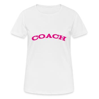 Coach - The best Coach - Der beste Trainer - Frauen T-Shirt atmungsaktiv - Weiß - Vorne - AI Model Female 172 dark (172cm)