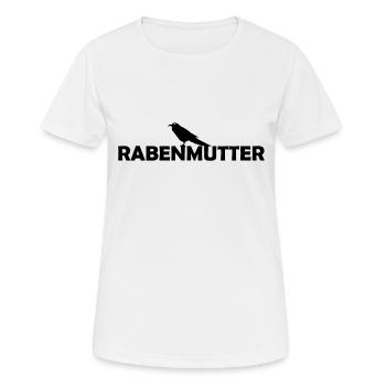 Rabenmutter Rabe Mutter Mama Mami - Frauen T-Shirt atmungsaktiv - Weiß - Vorne - AI Model Female 172 dark (172cm)