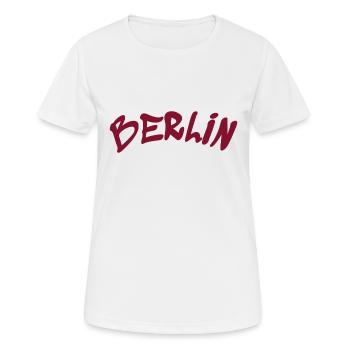 Berlin - Germany - Germany - Brandenburg Gate - Women's Breathable T-Shirt - white - Front - AI Model Female 172 dark (172cm)