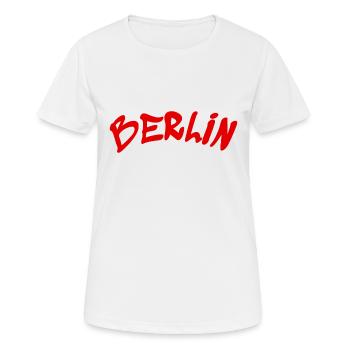Berlin - Allemagne - Allemagne - Porte de Brandebourg - T-shirt respirant Femme - blanc - Devant - AI Model Female 172 dark (172cm)