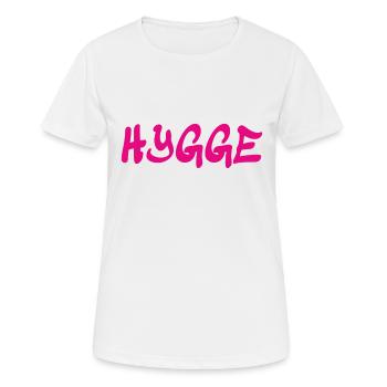 Hygge - Danish Tradition - Attitude to Life - Nice - Women's Breathable T-Shirt - white - Front - AI Model Female 172 dark (172cm)