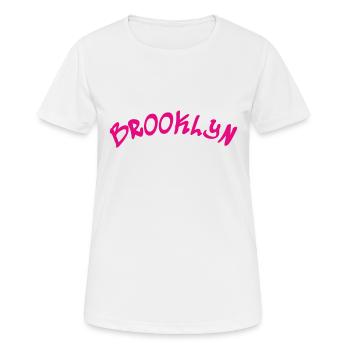 Brooklyn - New York City - USA - America - Women's Breathable T-Shirt - white - Front - AI Model Female 172 dark (172cm)