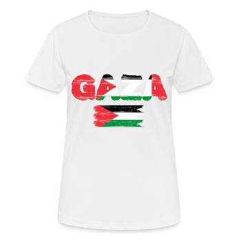 Millésime de Gaza - T-shirt respirant Femme - blanc - Devant - AI Model Female 172 dark (172cm)