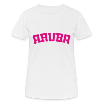 Aruba - Est. 1499 - Dutch Caribbean - Karibik - Women's Breathable T-Shirt - white - Front - AI Model Female 172 dark (172cm)