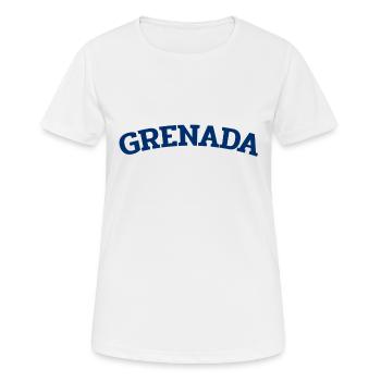 Grenade - Saint-Georges - Caraïbes - Antilles - T-shirt respirant Femme - blanc - Devant - AI Model Female 172 dark (172cm)