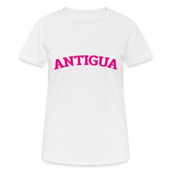 Antigua and Barbuda - St John's - West Indies - Women's Breathable T-Shirt - white - Front - AI Model Female 172 dark (172cm)