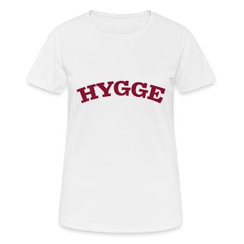 Hygge Scandinavian Lifestyle - Frauen T-Shirt atmungsaktiv - Weiß - Vorne - AI Model Female 172 dark (172cm)