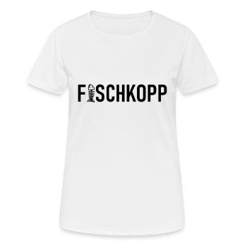 Fischkopp Fisch Fischkopf Küste Angler Fischer - Frauen T-Shirt atmungsaktiv - Weiß - Vorne - AI Model Female 172 dark (172cm)