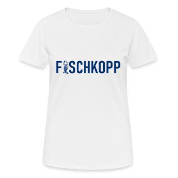 Fischkopp Fisch Fischkopf Küste Angler Fischer - Frauen T-Shirt atmungsaktiv - Weiß - Vorne - AI Model Female 172 dark (172cm)