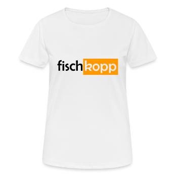 Fischkopp Fisch Fischkopf Küste Angler Fischer - Frauen T-Shirt atmungsaktiv - Weiß - Vorne - AI Model Female 172 dark (172cm)