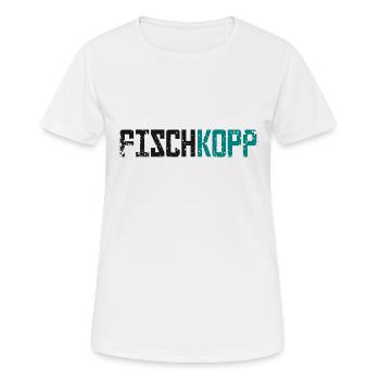 Fischkopp Fisch Fischkopf Küste Angler Fischer - Frauen T-Shirt atmungsaktiv - Weiß - Vorne - AI Model Female 172 dark (172cm)