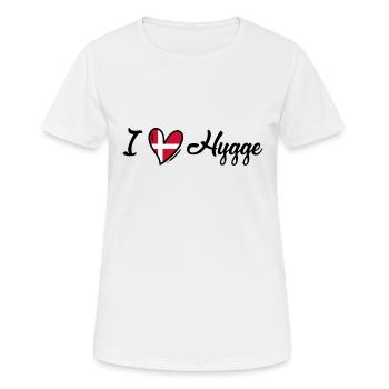 J’aime Hygge - Danemark - Lifestyle - Dänemark - T-shirt respirant Femme - blanc - Devant - AI Model Female 172 dark (172cm)