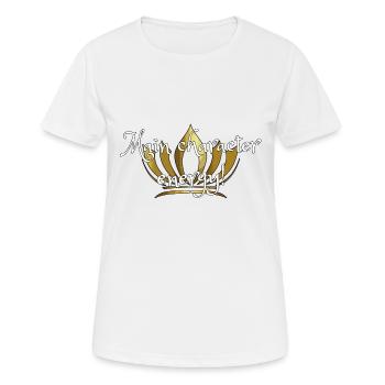 Main character energy - Frauen T-Shirt atmungsaktiv - Weiß - Vorne - AI Model Female 172 dark (172cm)