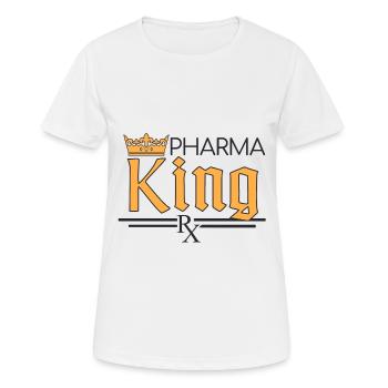 Pharmacie | Roi de l’industrie pharmaceutique - T-shirt respirant Femme - blanc - Devant - AI Model Female 172 dark (172cm)
