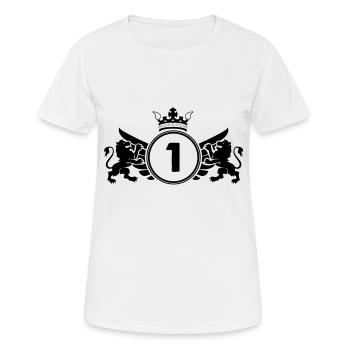 wappen 1 - Frauen T-Shirt atmungsaktiv - Weiß - Vorne - AI Model Female 172 dark (172cm)