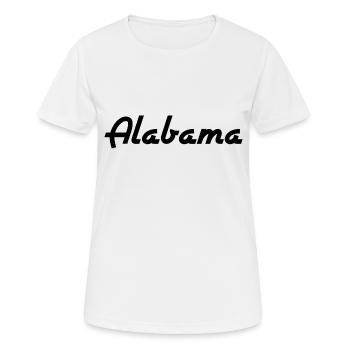 Alabama - USA - United States of America - Frauen T-Shirt atmungsaktiv - Weiß - Vorne - AI Model Female 172 dark (172cm)